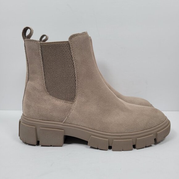 Blondo Posey Women's Beige Waterproof Suede Boots US Size 8M NWOT - Picture 1 of 12